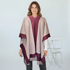 Lululemon Bundle Up Wrap/ Cape Spanish Oak Merino Wool ONE SIZE